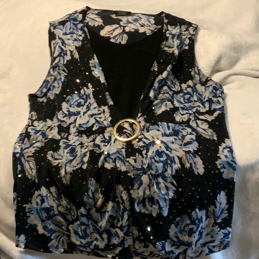 Fancy sparkle silky top